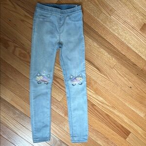 Embroidered Light Blue Jeans for girls